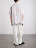 Eleventy - Striped Linen Shirt - Gray