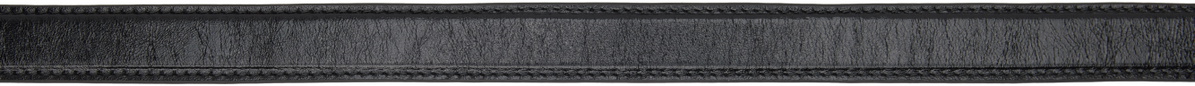 Marine Serre Black Buckle Leather Belt