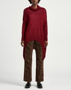Manila Grace Womens Turtleneck Brick