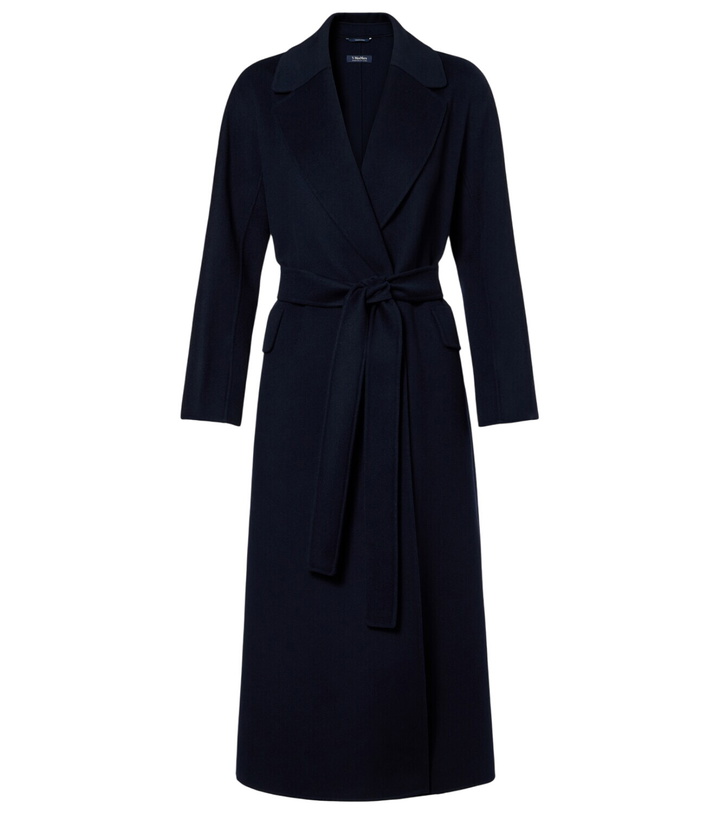 Photo: 'S Max Mara Belted virgin wool coat