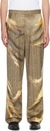 Y/Project Beige Sun Bleached Trousers