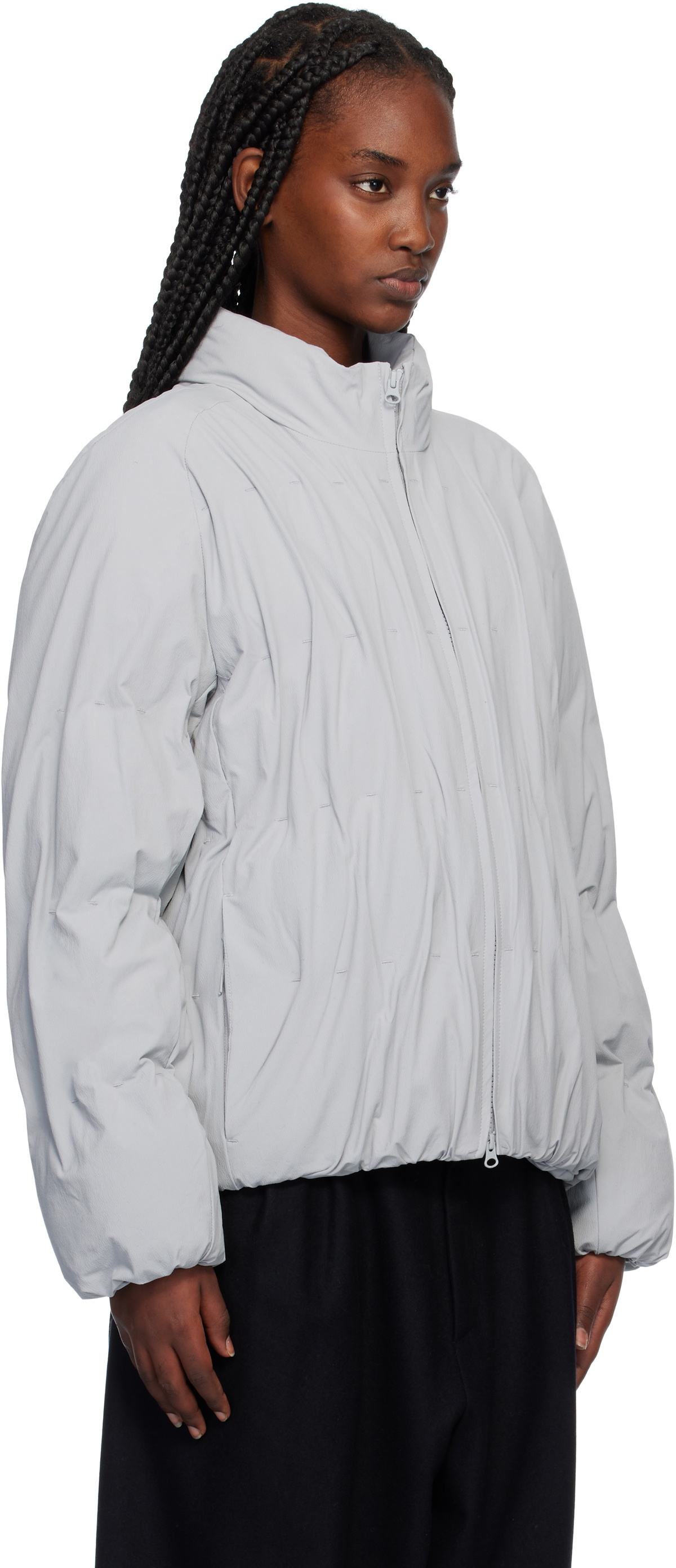 POST ARCHIVE FACTION (PAF) Gray 5.1 Right Down Jacket Post Archive