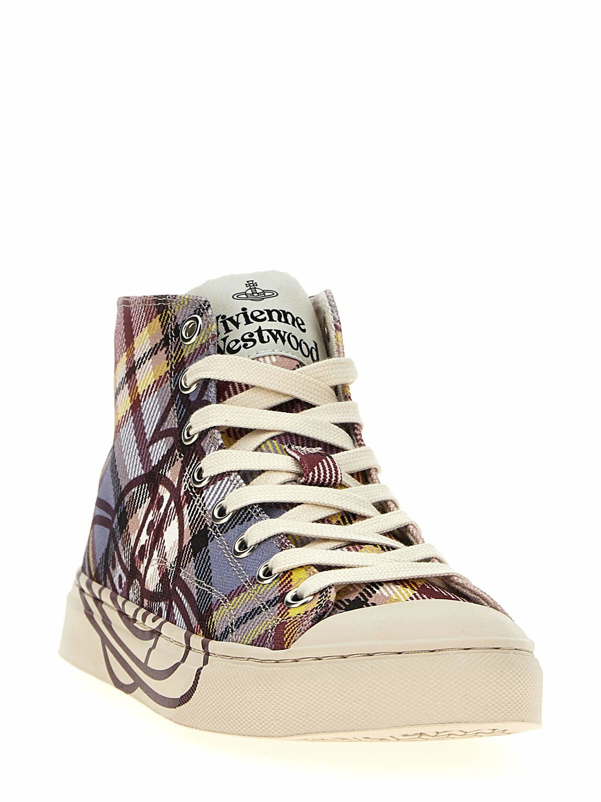 Vivienne Westwood PLIMSOLL HIGH TOP CANVAS SNEAKERS 送関込 High Top Canvas Plimsoll in BLACK | Vivienne Westwood®