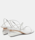 Simkhai Bridget patent leather wedge sandals