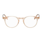 Garrett Leight Pink Transparent Winward Glasses