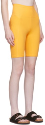 Girlfriend Collective Orange High-Rise Bike Shorts