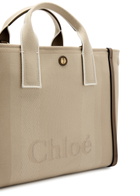 Chloe Carry Canvas Tote - Beige - One Size