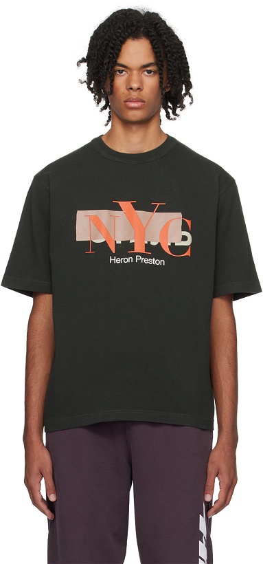 Photo: Heron Preston Black 'NYC' Censored T-Shirt