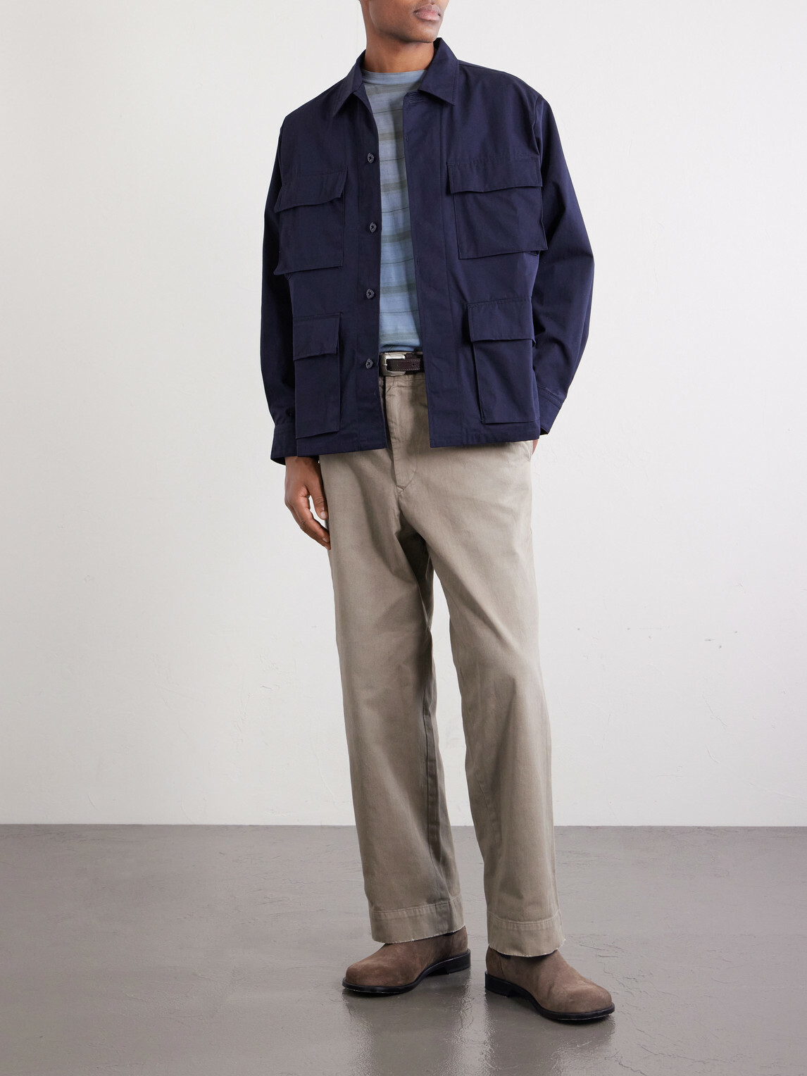 WTAPS - Logo-Print Cotton-Blend CORDURA® Overshirt - Blue