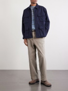 WTAPS - Logo-Print Cotton-Blend CORDURA® Overshirt - Blue