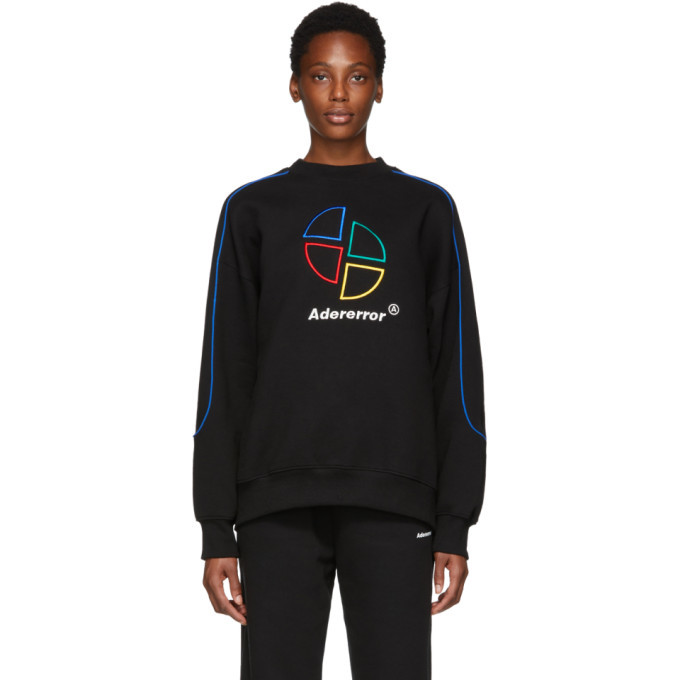 ADER error Black Slice Logo Sweatshirt