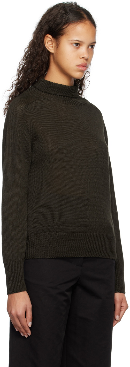 Margaret Howell Brown Lightweight Turtleneck