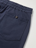Armor Lux - Logo-Appliquéd Cotton-Jersey Sweatpants - Blue