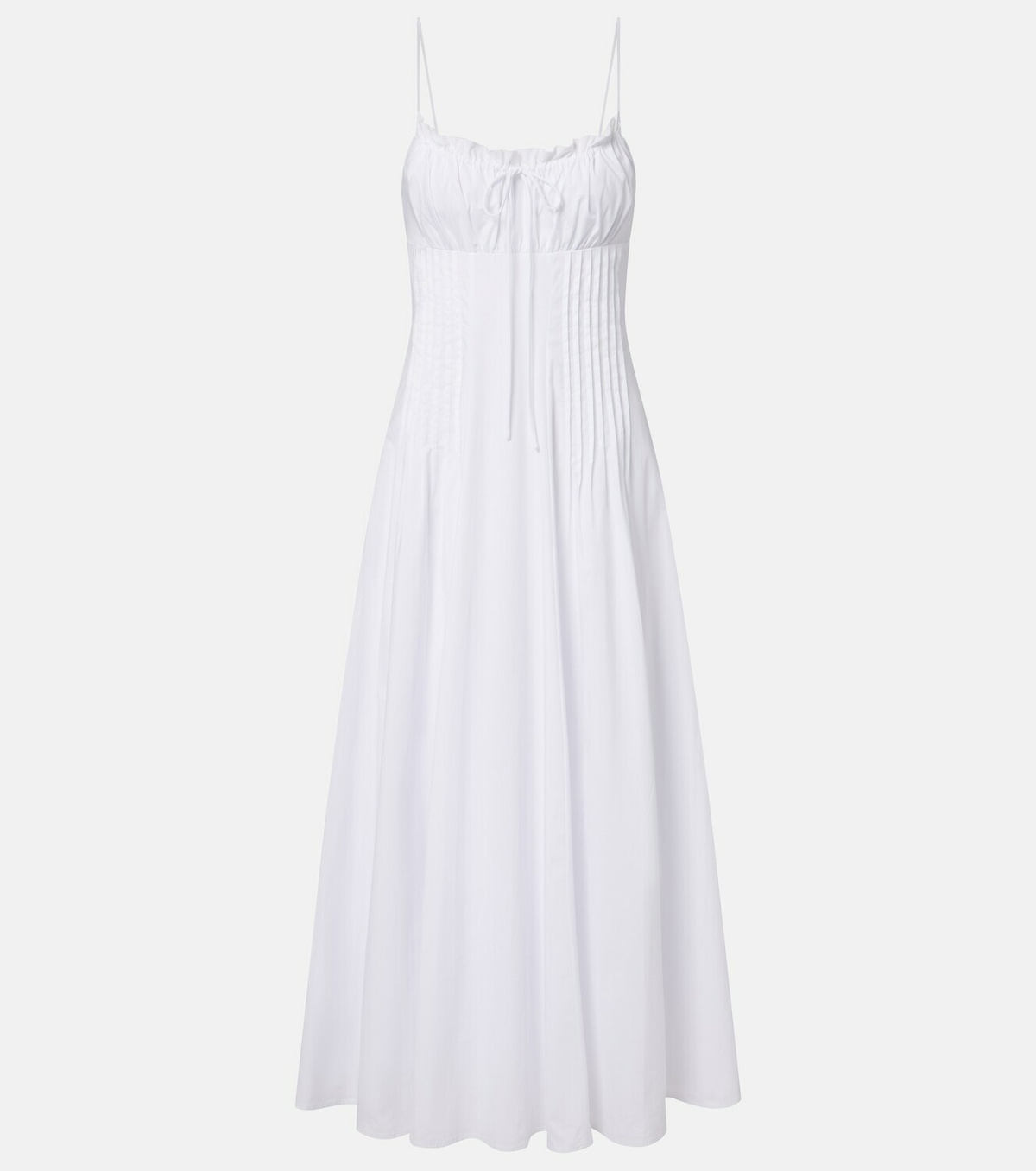 Staud Margi cotton poplin maxi dress