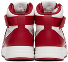 Givenchy Red & White G4 High-Top Sneakers