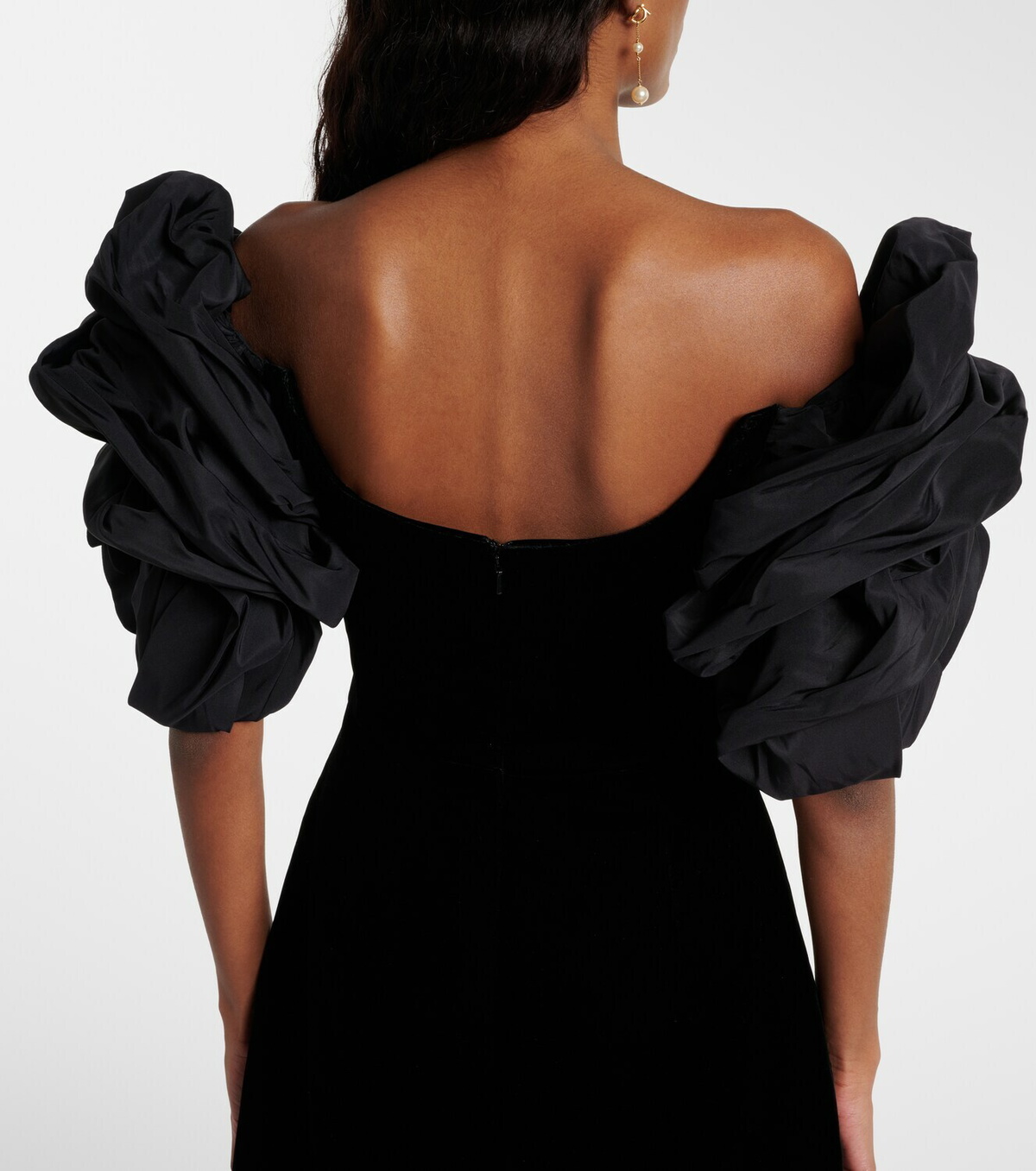 Carolina Herrera Off-shoulder velvet minidress