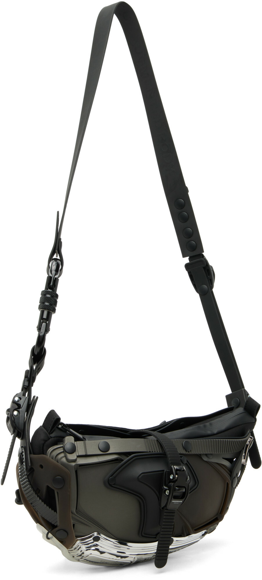 Innerraum Black & Silver Object I30 Crossbody Bag