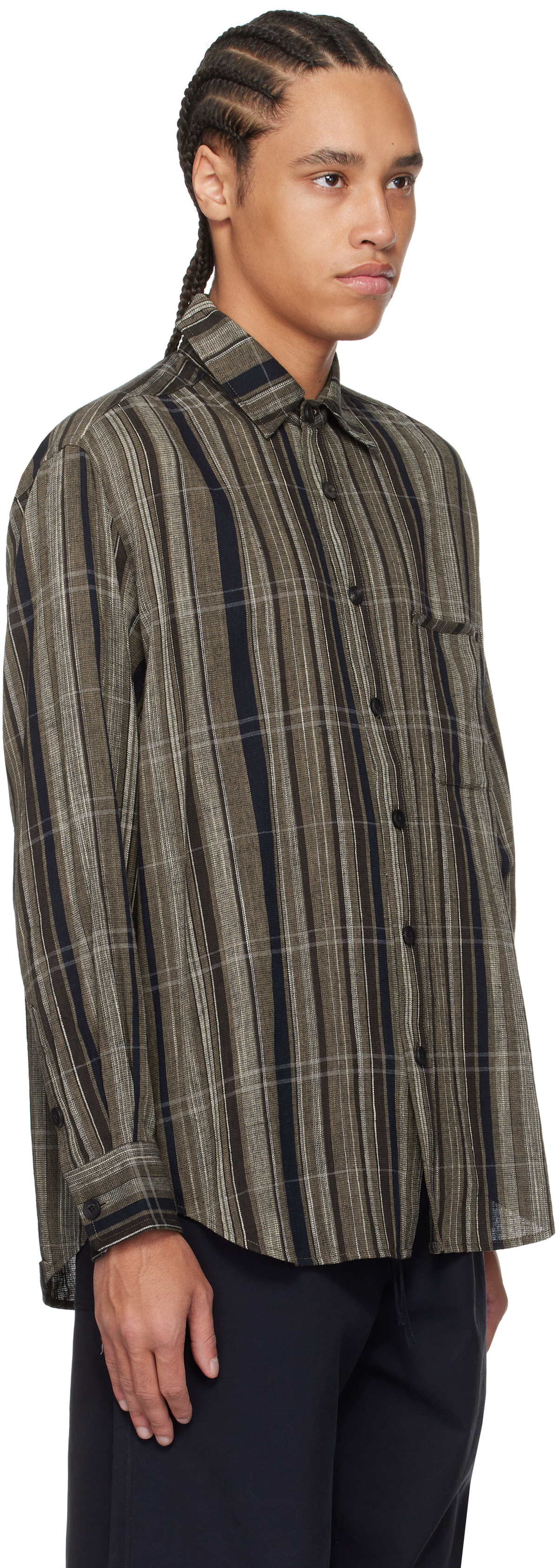 Aviva Jifei Xue Brown Easy Shirt