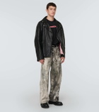 Acne Studios Printed wide-leg jeans