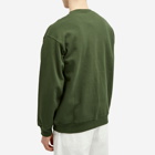 Dime Men's Classic Small Logo Sweater in Forest Green