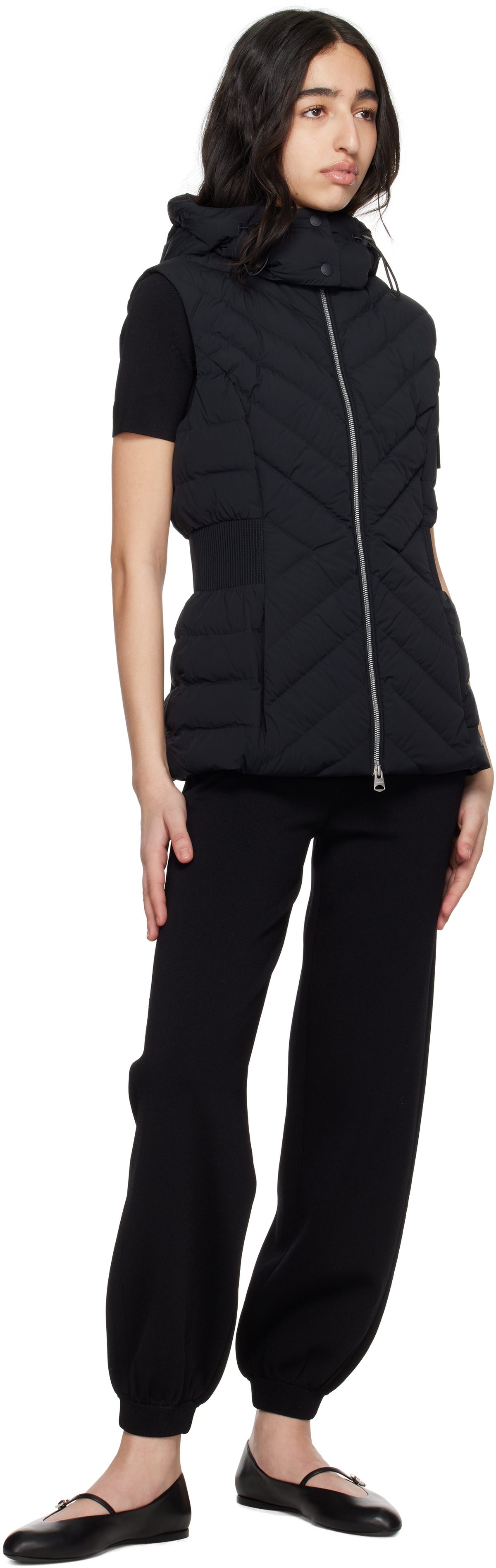 MACKAGE Black Hoshi Hooded Light Down Vest