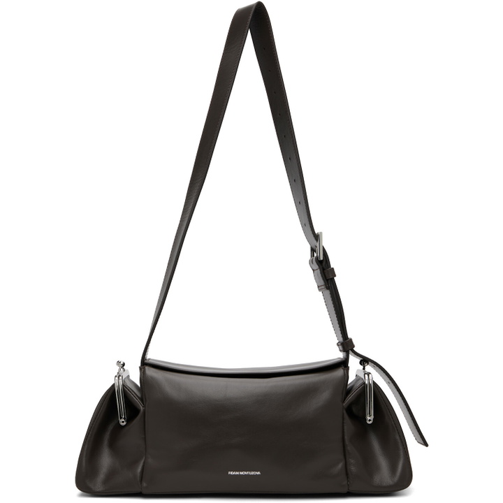 Photo: FIDAN NOVRUZOVA Brown Lala Leather Bag