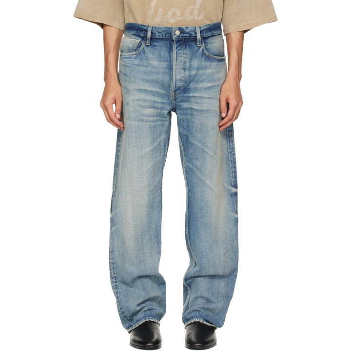 Photo: Fear of God Blue Straight 5 Pocket Jeans
