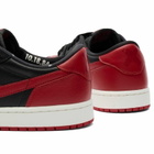 Air Jordan Men's 1 Retro Low OG Sneaker in Black/Varsity Red Summit White