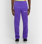 Palm Angels - Striped Tech-Jersey Track Pants - Purple