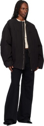 Entire Studios Black Pod Puffer Down Jacket