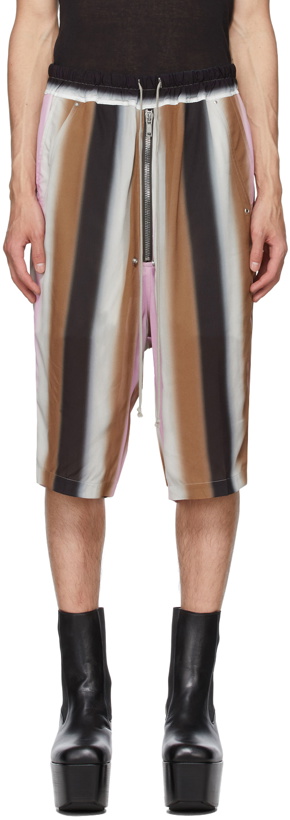 Photo: Rick Owens Multicolor Stripe Bela Pods Shorts