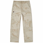 Men's AAPE College Jacquard Camo Pants in Beige (Grey)