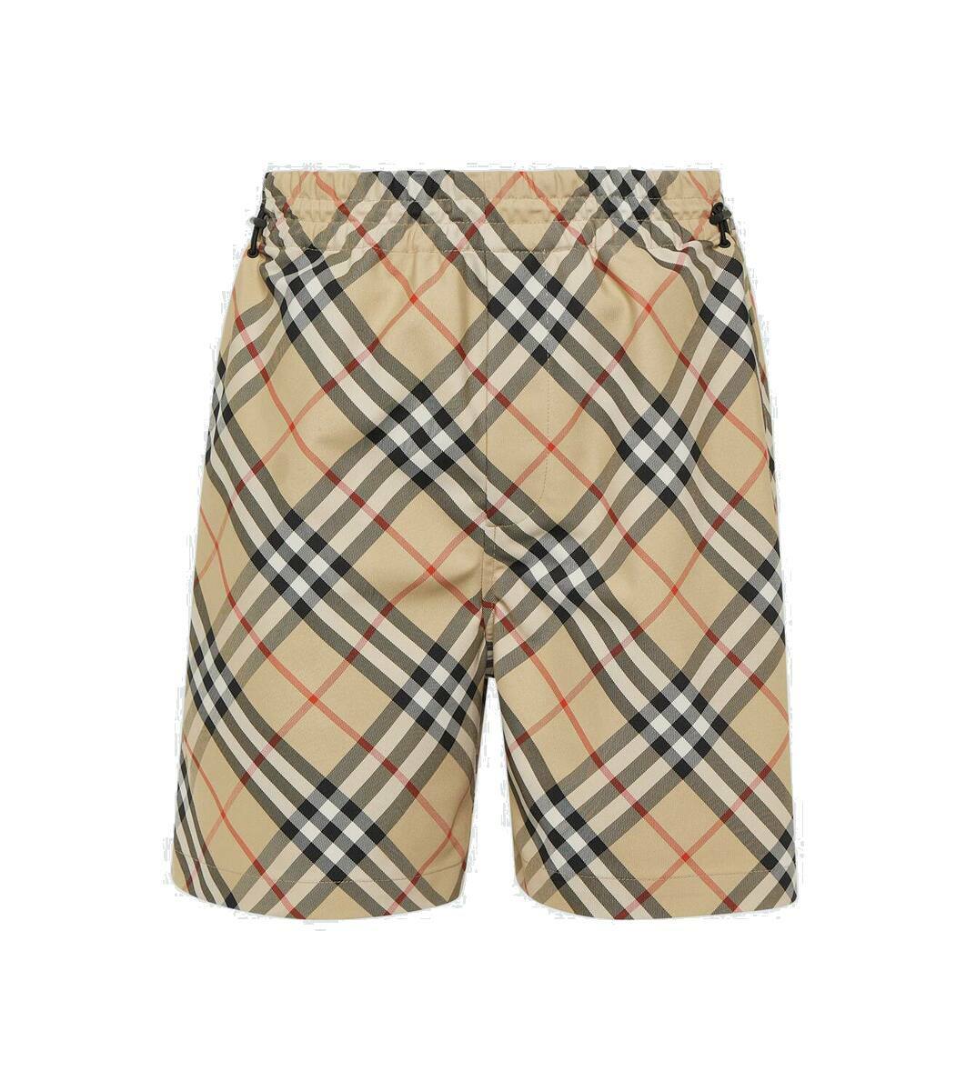 Burberry Men Black Cotton Bermuda Shorts main image 1