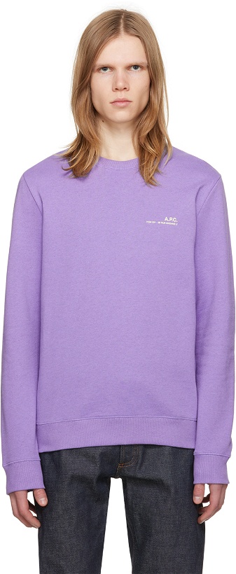 Photo: A.P.C. Purple Item Sweatshirt