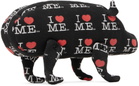 Ashley Williams Black & Red Piglet Clutch