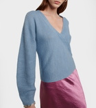Vince - Wrap-front wool-blend sweater