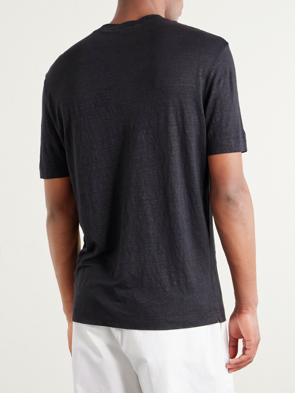 Thom Sweeney - Linen T-Shirt - Black