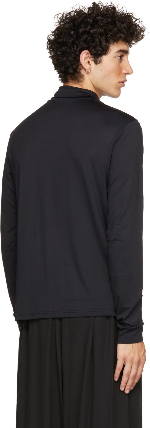 Raf Simons Black Fred Perry Edition Laurel Wreath Detail Roll Neck