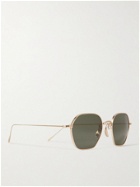 CUBITTS - Plimsoll Round-Frame Gold-Tone Sunglasses