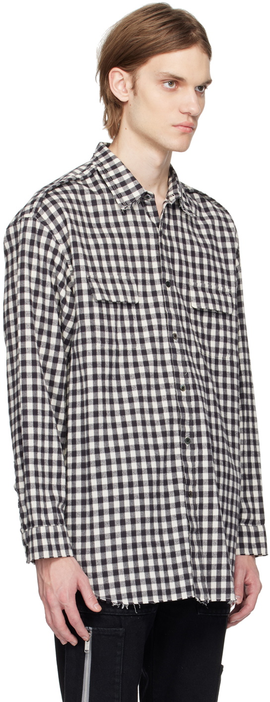 Undercoverism Black & White Check Shirt