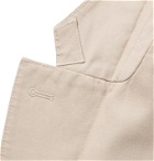 SALLE PRIVÉE - Sand Ross Slim-Fit Unstructured Cotton and Linen-Blend Twill Blazer - Neutrals