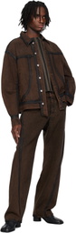 Eckhaus Latta Brown EL Redux Denim Jacket