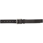 Etro Black Leather Belt