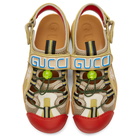 Gucci Beige Tinsel Sandals