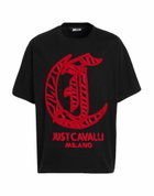 Just Cavalli Mens T-shirt in Black