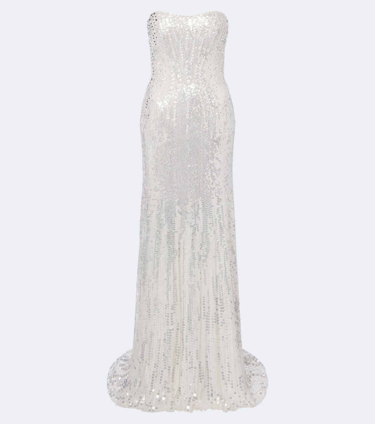 Jenny Packham Floating Heart sequined strapless gown