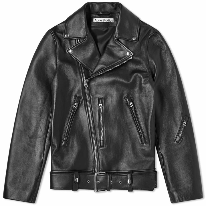 Photo: Acne Studios Men's Nate Clean Leather Jacket in Black