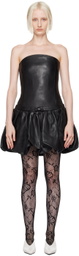 Marc Jacobs Black 'The Bubble' Leather Minidress