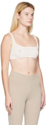 Jacquemus White Le Papier 'Le Bandeau Ascosu' Bra