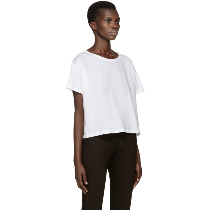 Anthony Vaccarello White Boatneck T-Shirt